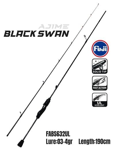 Fujin Ajime Black Swan 190cm 03-4gr Aji LRF Kamışı