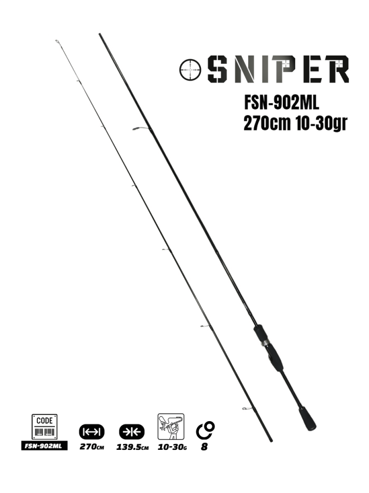 Fujin Sniper 270cm 10-30gr Spin Kamış FSN-902ML